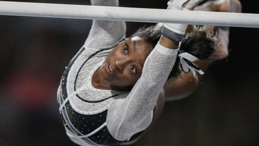 Simone Biles returns with a win GMA