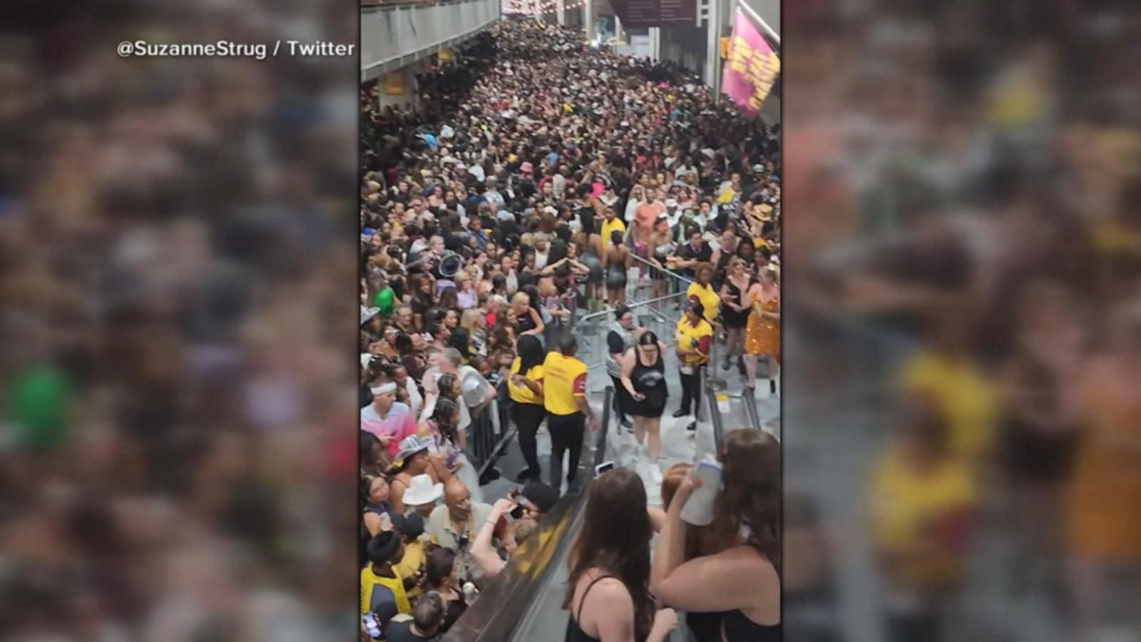 VIDEO: Beyonce fans forced to shelter in place due to weather at DC concert