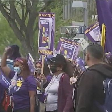 VIDEO: Thousands of LA workers to take part in 1-day strike