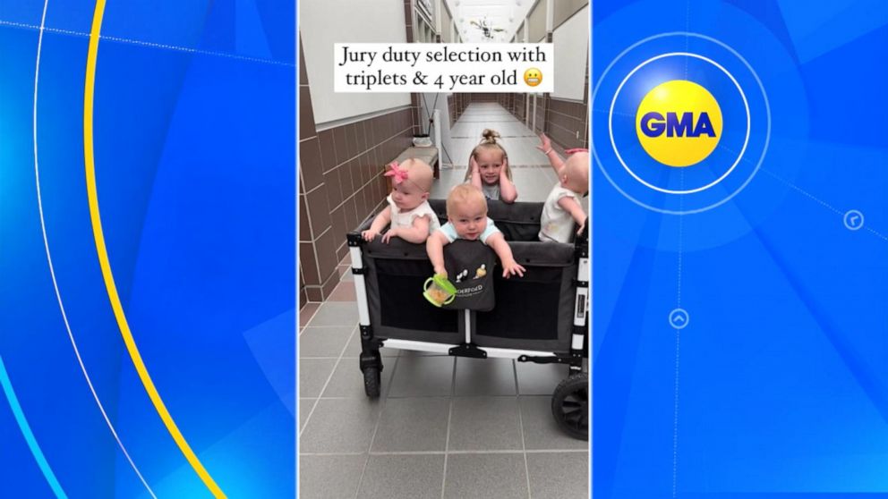 VIDEO: Mom takes kids to jury duty