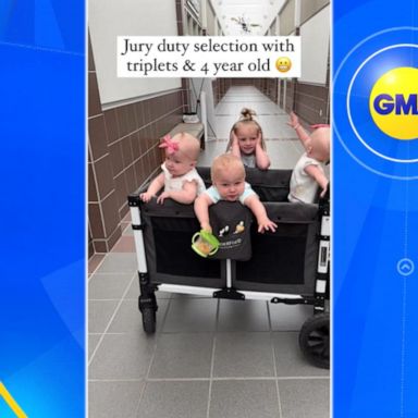 VIDEO: Mom takes kids to jury duty