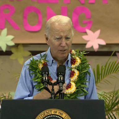 VIDEO: Biden, first lady survey damage from deadly Maui wildfire