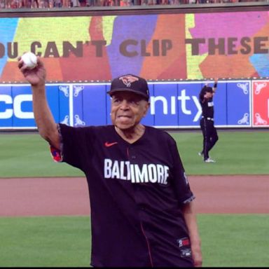 VIDEO: 106-year-old throws first pitch at baseball game