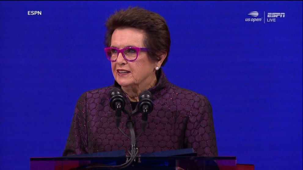 Billie Jean King honored at US Open Video - ABC News