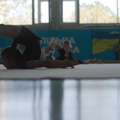 VIDEO: Young Ukrainian gymnast adapts to life after injury