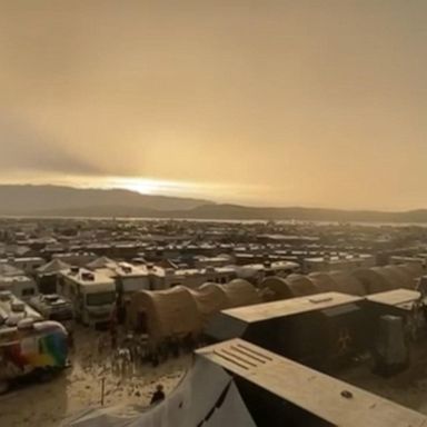 VIDEO: Storm leaves Burning Man attendees stuck