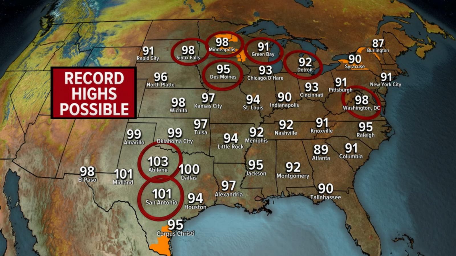 VIDEO: Millions of Americans face Labor Day heat