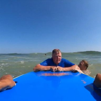 VIDEO: Surfer saves man caught in rip current