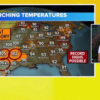 VIDEO: Record heat to hit Great Lakes, Northeast and Great Plains