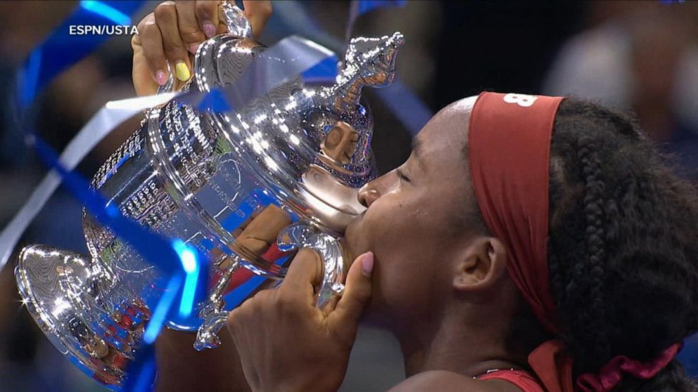 US Open women's singles final: Tennis phenom Coco Gauff wins 1st