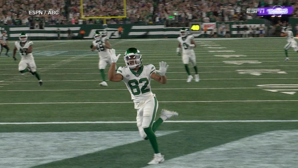 Jets beat Bills in OT after Aaron Rodgers injured during 1st minutes of game  - Good Morning America