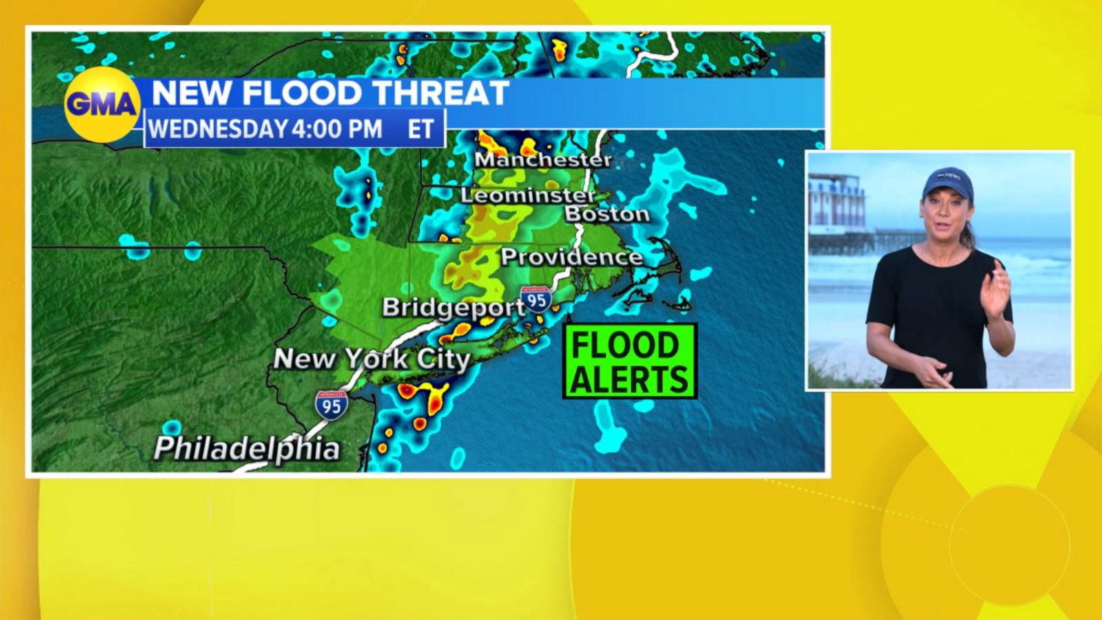 VIDEO: Torrential rains cause flood threats in Northeast