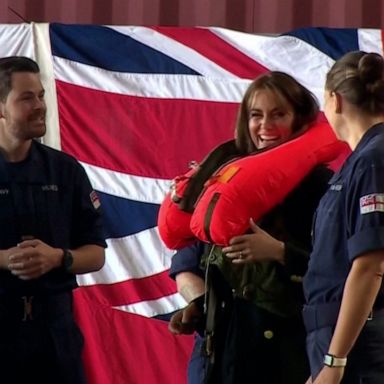 VIDEO: Princess Kate visits England military base 