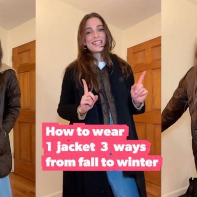 VIDEO: How to style 1 jacket 3 ways from fall to winter