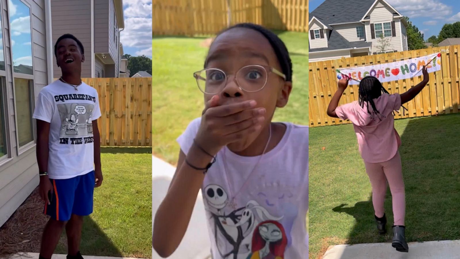 VIDEO: Story behind the viral video of kids running excitedly in backyard of new house