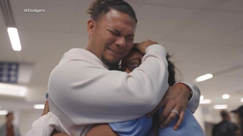 Los Angeles Dodgers Pitcher Reunites With His Mom at Game After 7