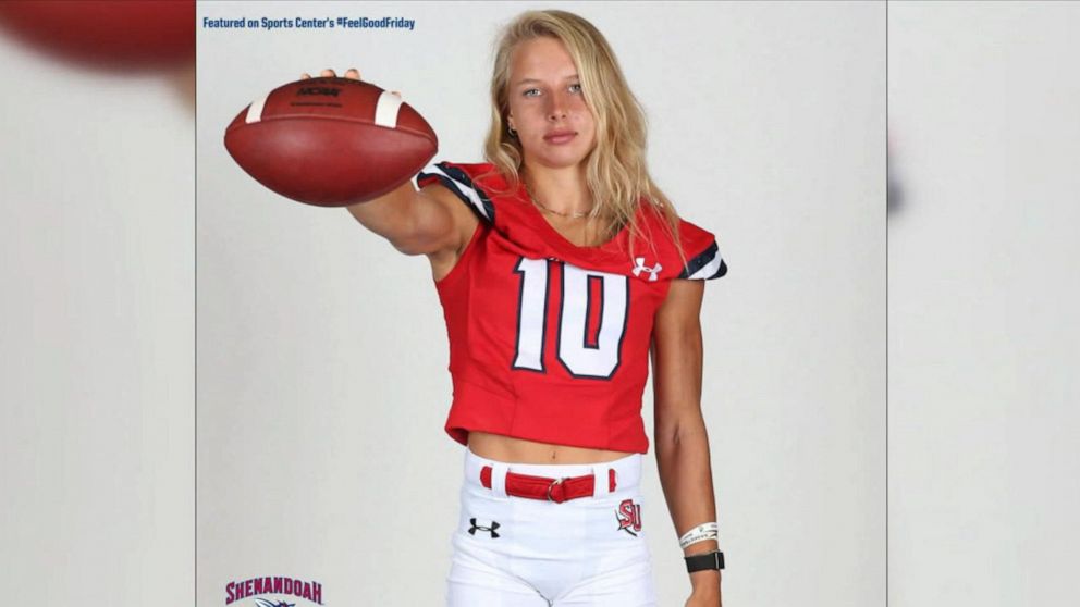 Haley Van Voorhis makes history as first female non-kicker to play