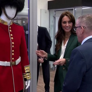 VIDEO: Princess Kate tours textile factory connected to her family