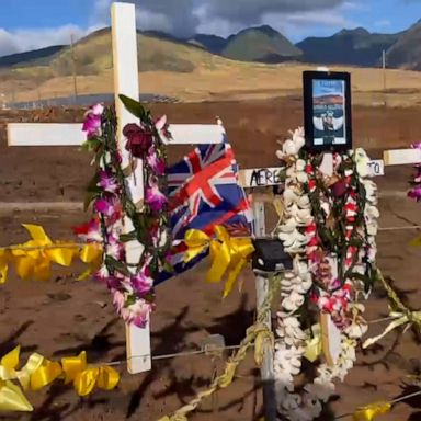 VIDEO: The story behind the crosses honoring those lost in the Maui fires 