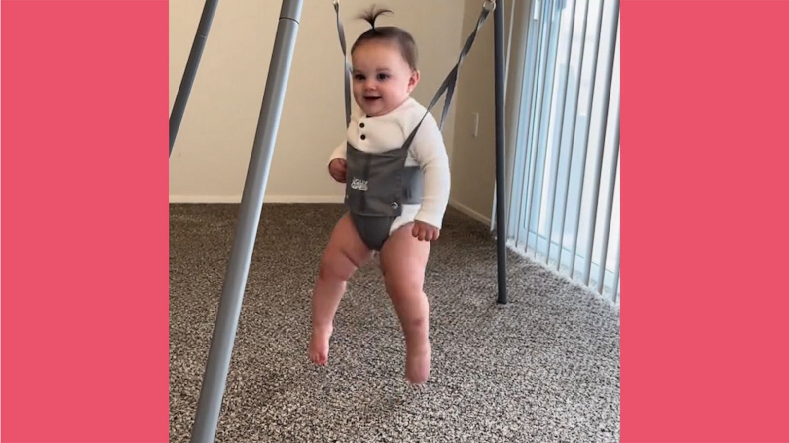 VIDEO: Watch baby start bouncing with excitement when she hears her favorite songs