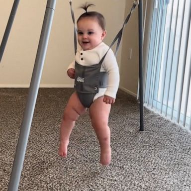 VIDEO: Watch baby start bouncing with excitement when she hears her favorite songs 