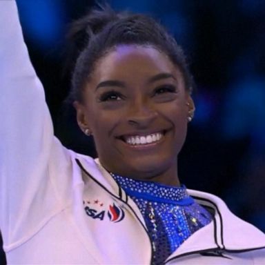 VIDEO: Simone Biles wins gold in World Championships in Belgium