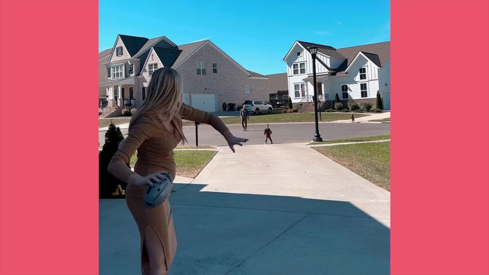 VIDEO: Watch this pregnant mom show off her impressive football throwing arm