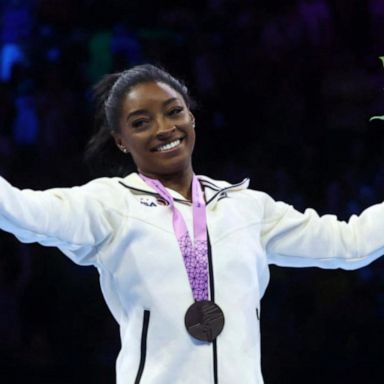 VIDEO: Simone Biles wins 2 more gold medals at World Championships