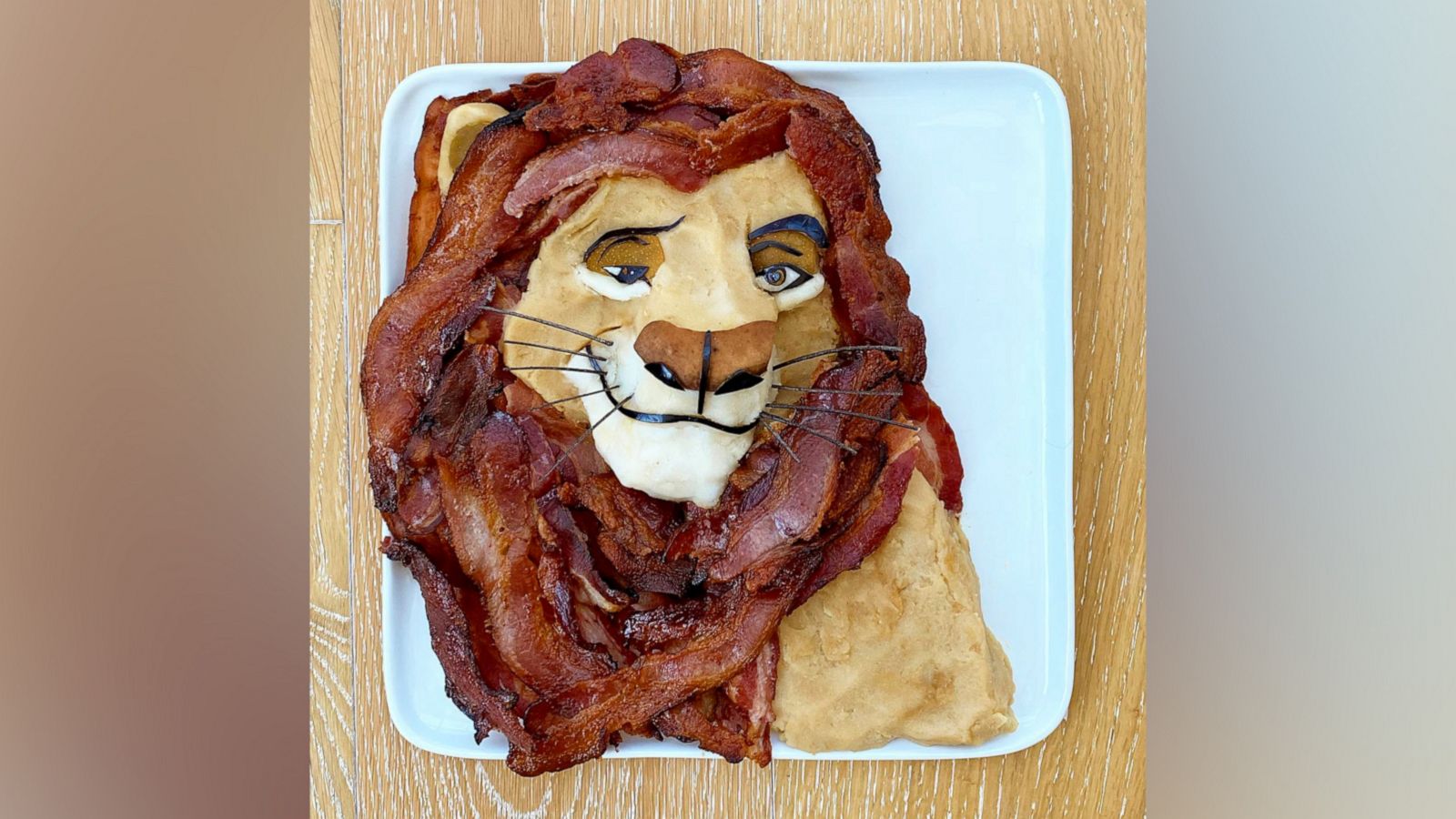 VIDEO: Artist combines food and art to create Disney characters