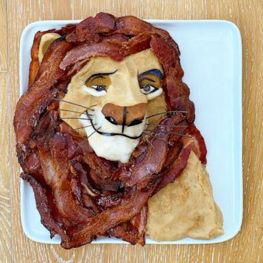 VIDEO: Artist combines food and art to create Disney characters 