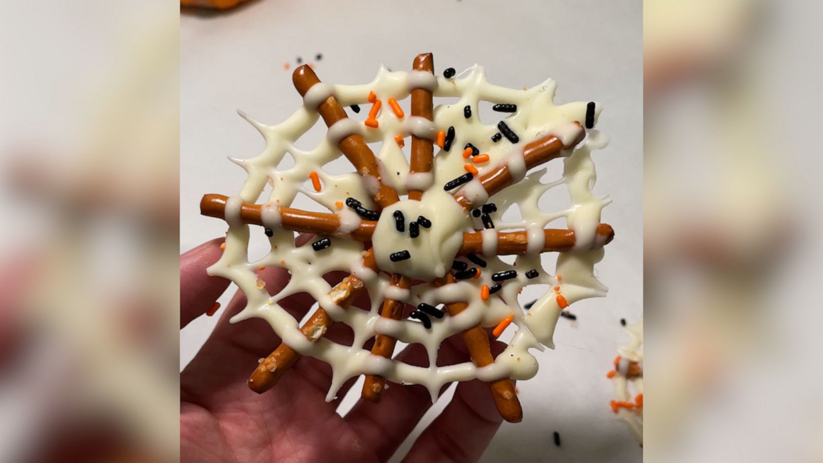 VIDEO: Step up your scary with these Halloween candy spiderwebs