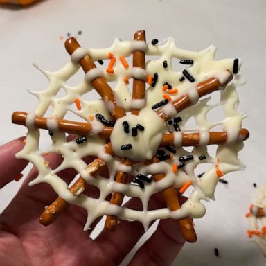 VIDEO: Step up your scary with these Halloween candy spiderwebs