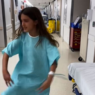 VIDEO: Girl uses dance to calm her nerves before surgery