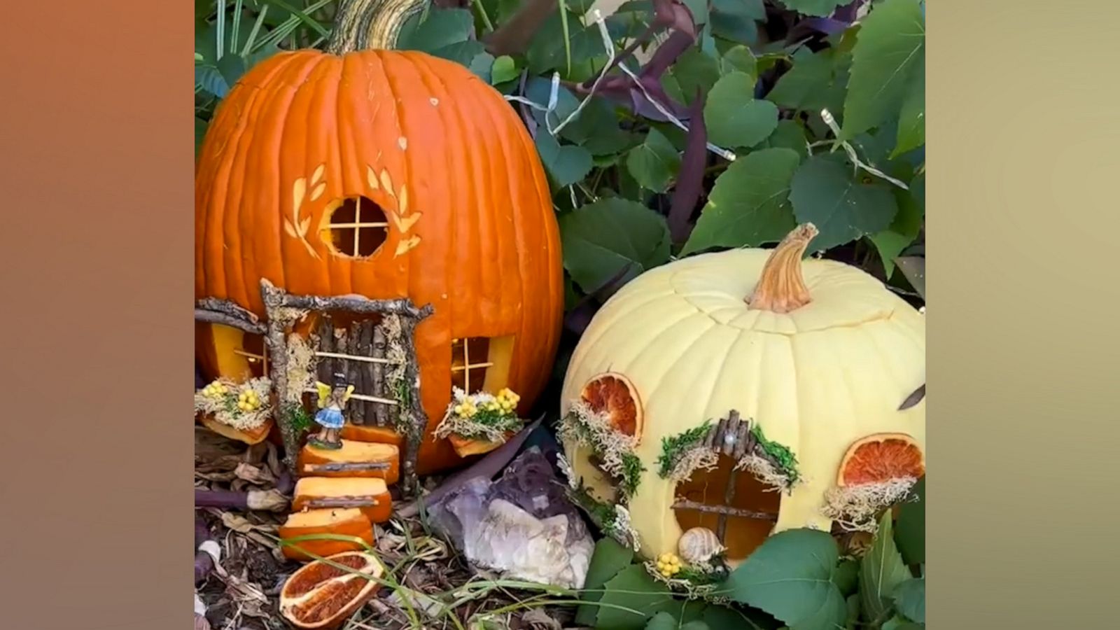 VIDEO: Artist transforms pumpkins into magical fairy houses