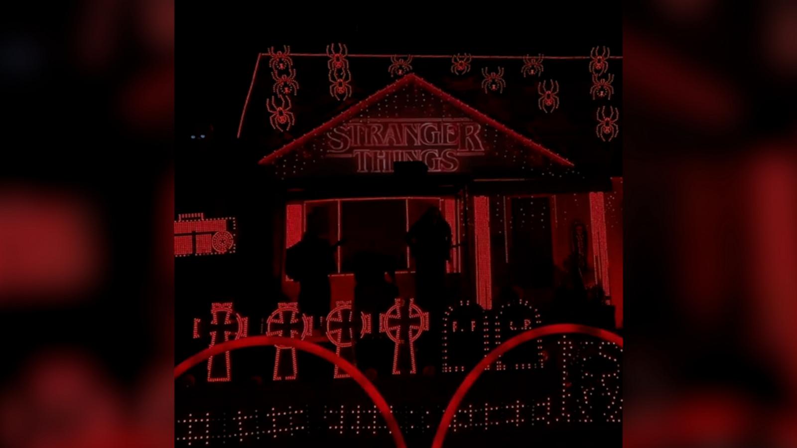 VIDEO: Michigan family dazzles with extravagant 'Stranger Things' Halloween display