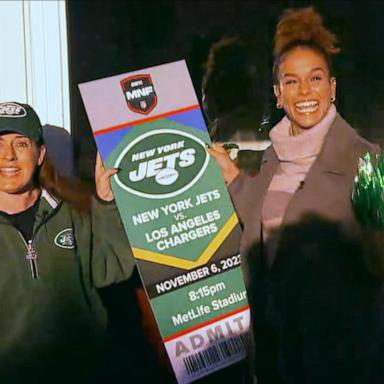 VIDEO: New York Jets fan gets a surprise