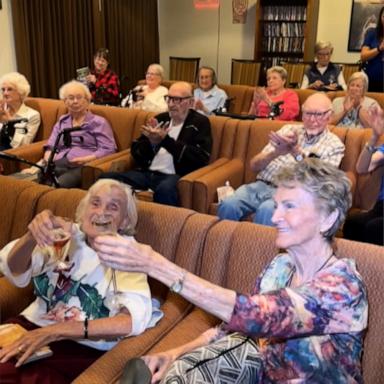 VIDEO: Senior living center hosts 'Golden Bachelor' watch party for residents