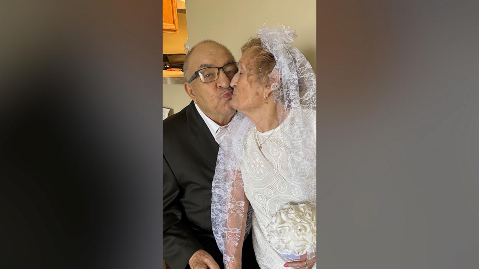 VIDEO: Couple celebrates 64th wedding anniversary by dressing as bride, groom on Halloween