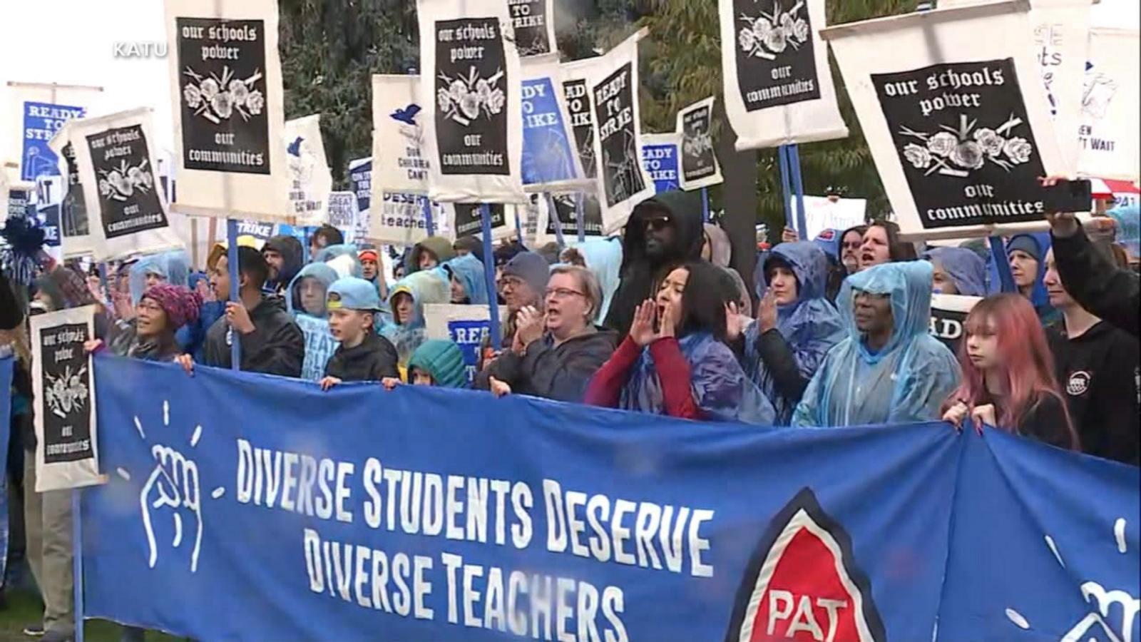 VIDEO: Portland teacher's strike enters day four