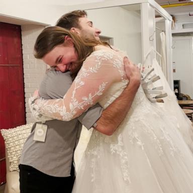 VIDEO: Brother surprises younger sister by purchasing her wedding dress 