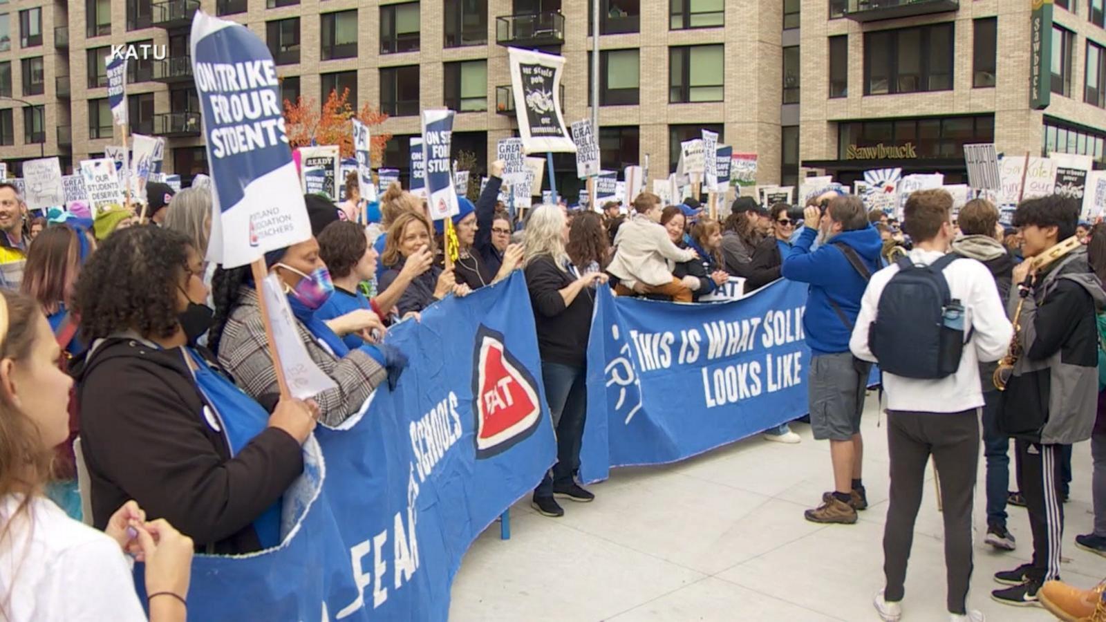 VIDEO: Oregon teachers’ strike enters 2nd week