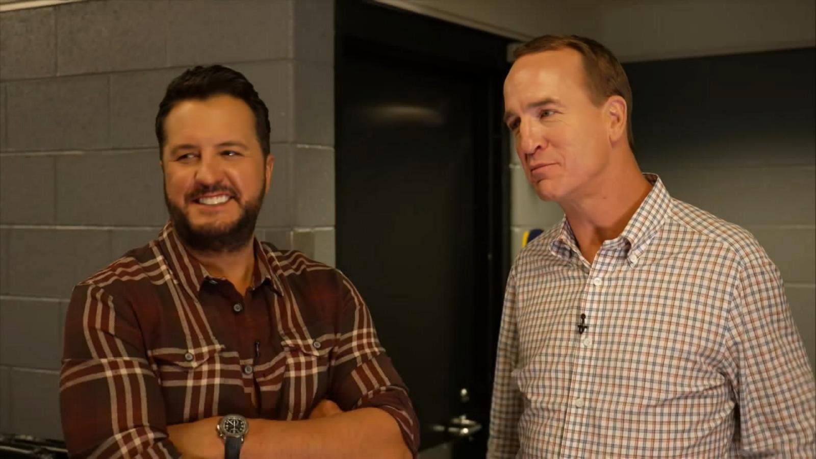 VIDEO: Luke Bryan and Peyton Manning talk CMA Awards