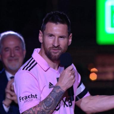 VIDEO: Lionel Messi honored