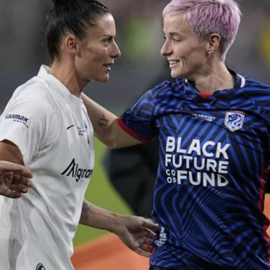 VIDEO: US women’s soccer's Megan Rapinoe and Ali Krieger face off in final career game