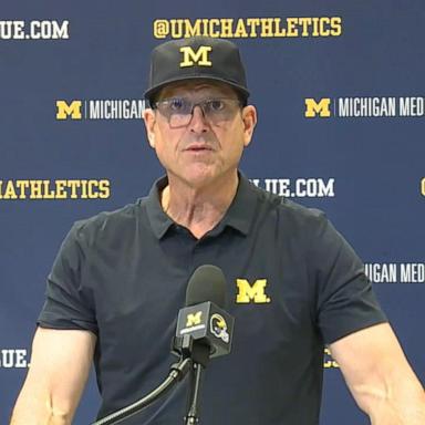 VIDEO: Michigan’s Harbaugh speaks out since suspension amid sign-stealing saga