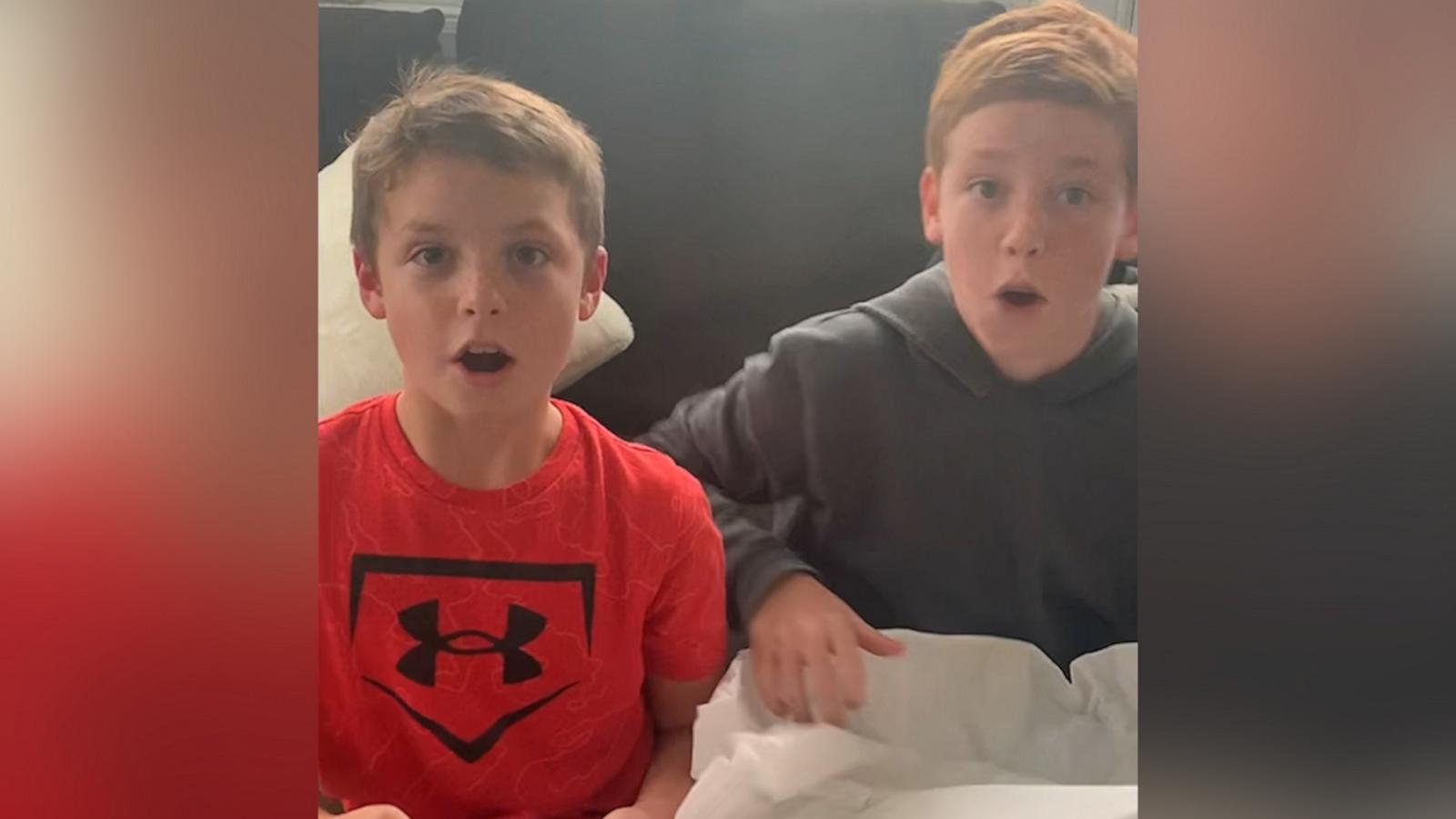 VIDEO: Young boys have emotional reaction to finding out mom is pregnant