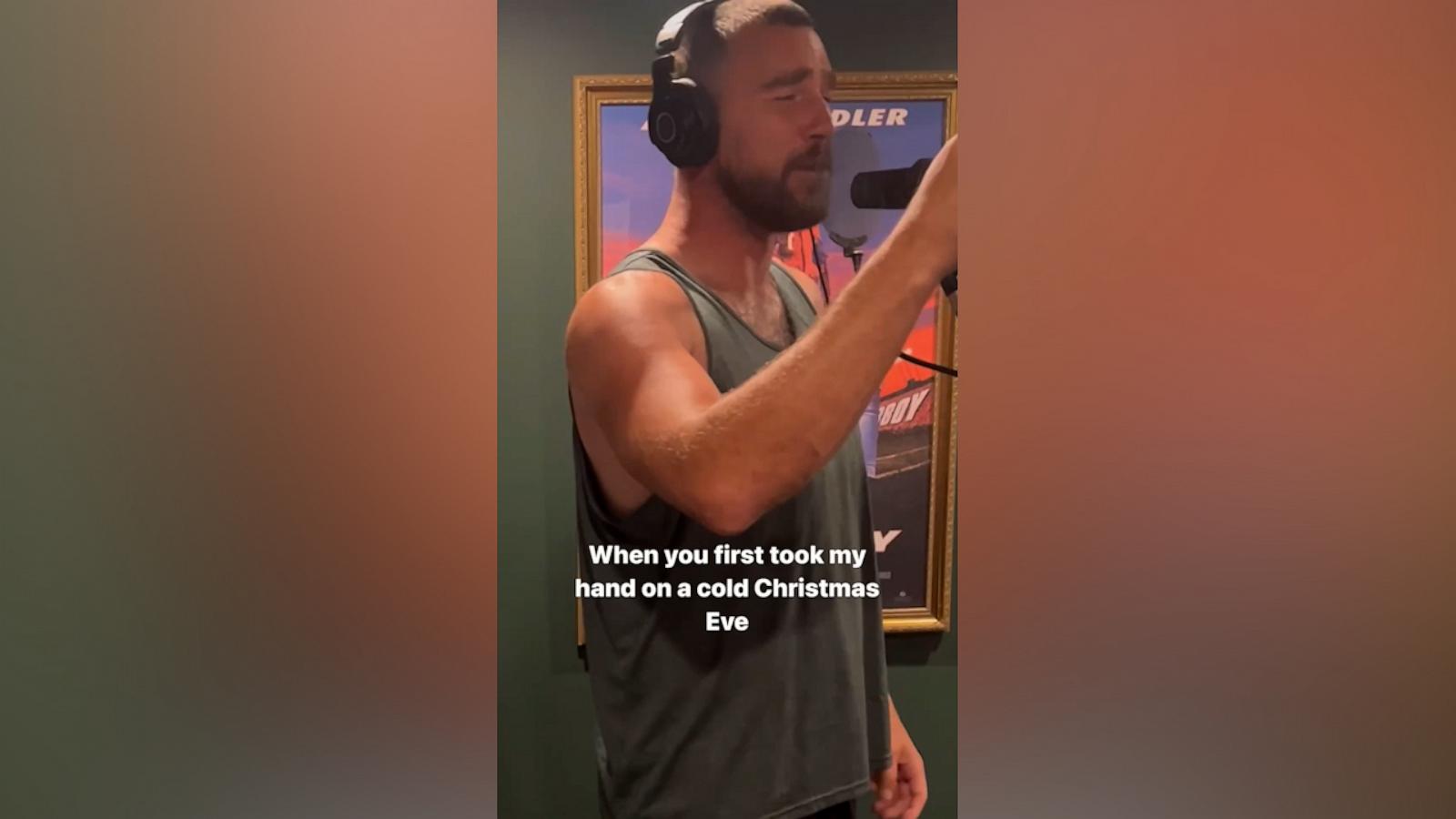 VIDEO: Watch video of Travis, Jason Kelce recording holiday song together