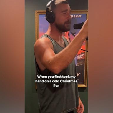 VIDEO: Watch video of Travis, Jason Kelce recording holiday song together