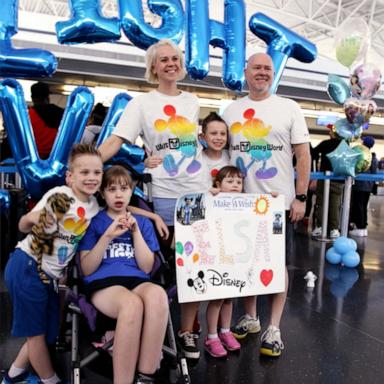 VIDEO: Make-A-Wish families boarded a special flight to Walt Disney World 