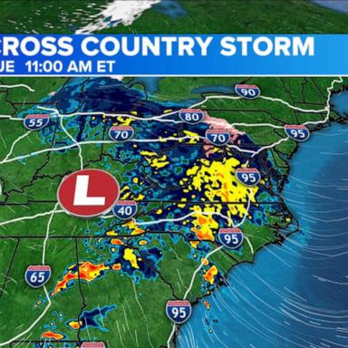 VIDEO: Cross-country storm on the move for Thanksgiving week